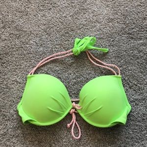 Bright green Victoria secret bikini top